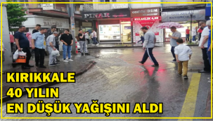 KIRIKKALE 40 YILIN EN DÜŞÜK YAĞIŞINI ALDI