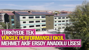 TÜRKİYEDE TEK YÜKSEK PERFORMANSLI OKUL
