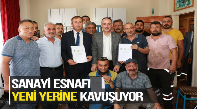 SANAYİ ESNAFI YENİ YERİNE KAVUŞUYOR