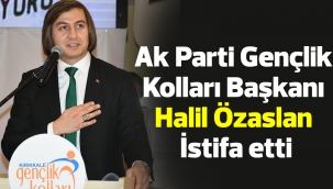 Ak Parti Gençlik Kolları Başkanı Halil Özaslan İstifa etti