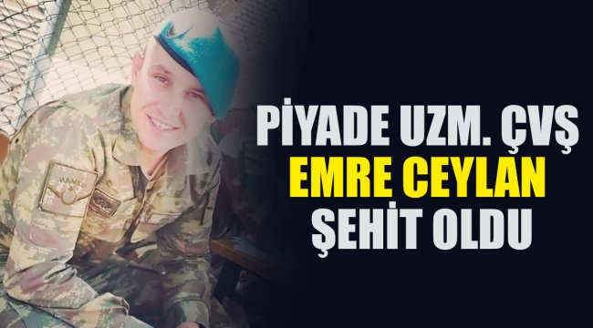 Piyade uzm. ÇVŞ Emre ceylan Şehit oldu