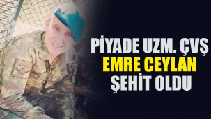 Piyade uzm. ÇVŞ Emre ceylan Şehit oldu
