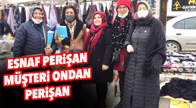 Esnaf perişan, müşteri ondan perişan