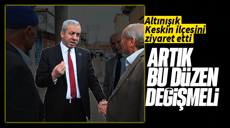 Altınışık; ''memleketimize güneş doğacak Her şey memleketimiz için