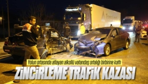 Kırıkkale de zincirleme trafik kazası 