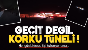 Kırıkkale'nin göbeğinde korku tüneli 