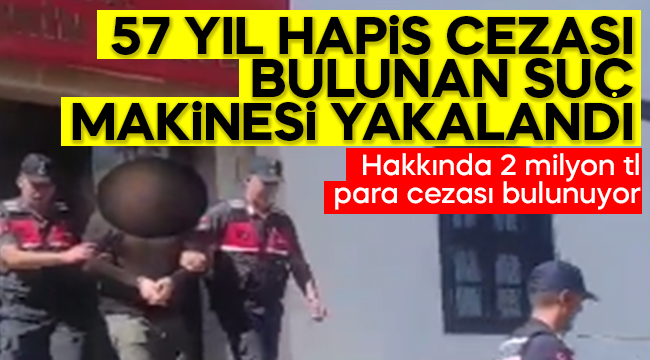 Kırıkkale'de hakkında 57 yıl hapis cezası bulunan şahıs yakalandı
