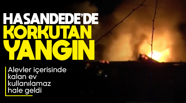 Hasandede'de korkutan yangın
