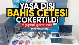 Kırıkkale'de yasa dışı bahis çetesi çökertildi