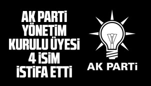 AK Parti Yönetim Kurulu Üyesi 4 isim istifa etti