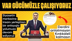 KAPLAN; DERDİNİ ANLATMAYAN KIRIKKALELİ KALMASIN