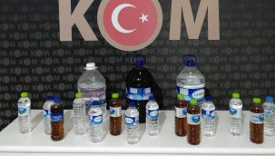 Kırıkkale'de el yapımı sahte alkol ele geçirildi