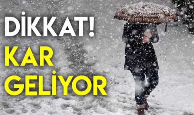 Kırıkkale dikkat kar geliyor