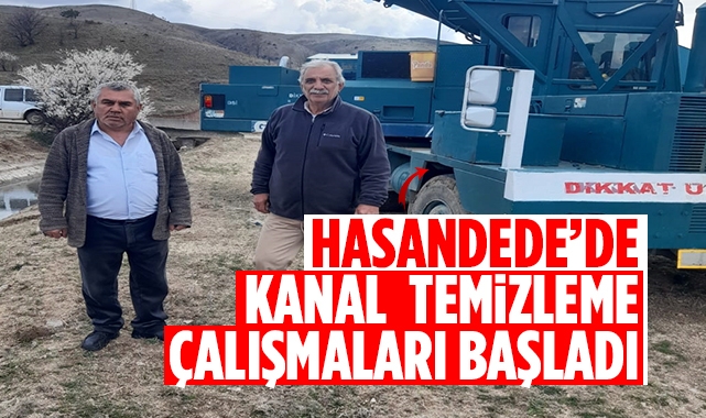 Hasandede'de kanal temizleme çalışmaları başladı