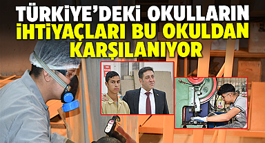 Türkiye'deki okulların ihtiyaçları bu okuldan karşılanıyor