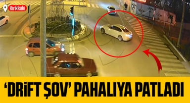 Kırıkkale'de drift şov pahalıya patladı