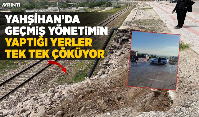 Yahşihan'da geçmiş yönetimin yaptığı yerler tek tek çöküyor
