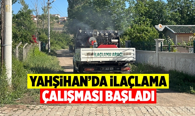 Yahşihan'da ilaçlama çalışması başladı