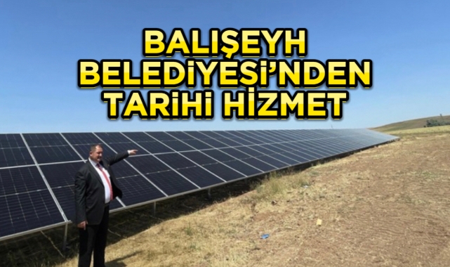 Balışeyh Belediyesi'nden tarihi hizmet