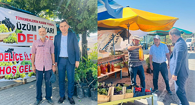 Başkan Yılmaz Uyan, üzüm üreticileri ile bir araya geldi