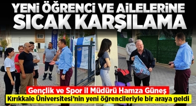 Gençlik ve Spor İl Müdürü Hamza Güneş, yeni öğrencilerle bir araya geldi