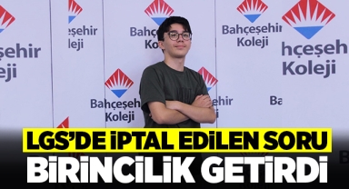 LGS'de iptal edilen soru birincilik getirdi
