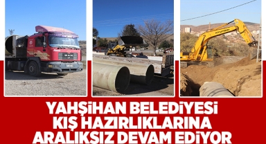Yahşihan Belediyesi kış hazırlıklarına aralıksız devam ediyor