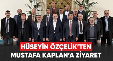 Hüseyin Özçelik'ten Mustafa Kaplan'a ziyaret