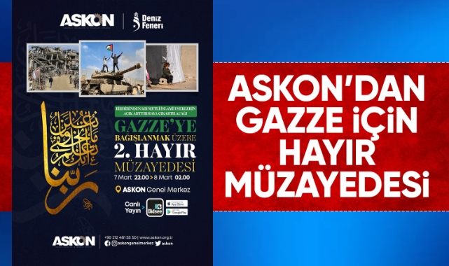 Askon'dan Gazze için hayır müzayedesi