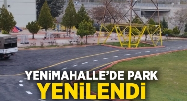 Yenimahalle'de park yenilendi