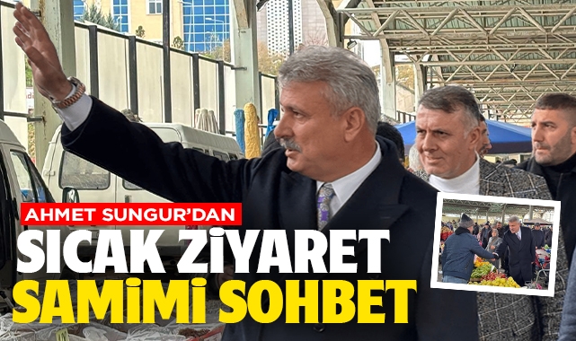 Ahmet Sungur'dan sıcak ziyaret, samimi sohbet