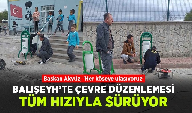 Balışeyh'te çevre düzenlemesi tüm hızıyla sürüyor