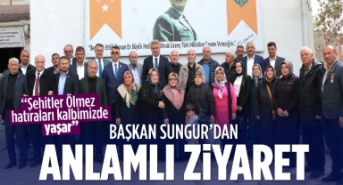 Başkan Sungur'dan anlamlı jest