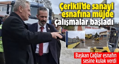 Çerikli'de sanayi esnafına müjde: çalışmalar başladı