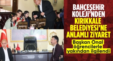 Bahçeşehir Koleji'nden Kırıkkale Belediyesi'ne anlamlı ziyaret