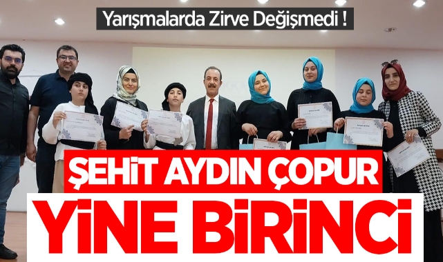 Yarışmalarda zirve değişmedi Şehit Aydın Çopur yine birinci