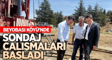 Beyobası Köyü’nde sondaj çalışmaları başladı