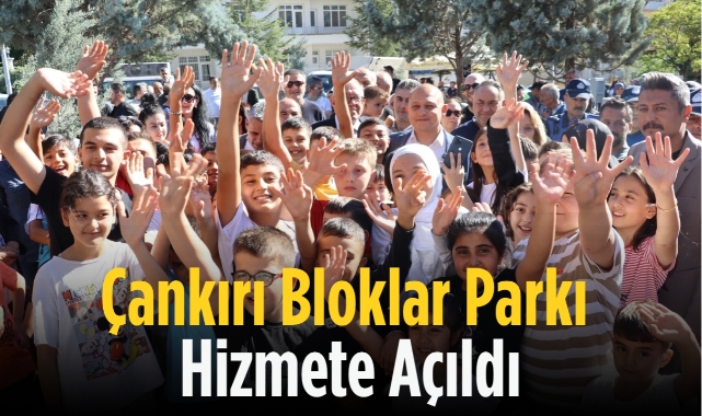 Çankırı bloklar parkı hizmete açıldı