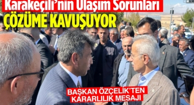 Karakeçili’nin ulaşım sorunları çözüme kavuşuyor 