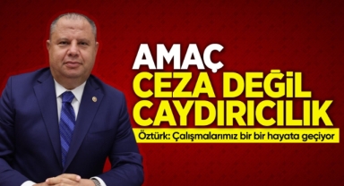 Öztürk; Amaç ceza değil caydırıcılık