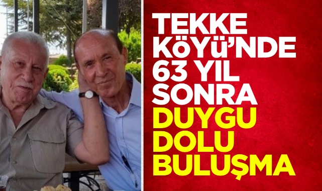 Tekke Köyü’nde 63 yıl sonra duygu dolu buluşma