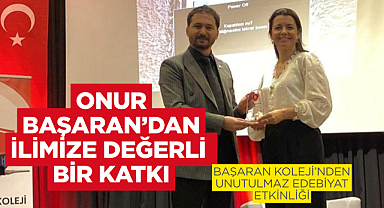 Onur Başaran'dan ilimize değerli bir katkı 