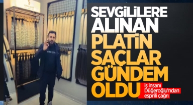 Sevgililere Alınan Platin Saçlar Gündem Oldu