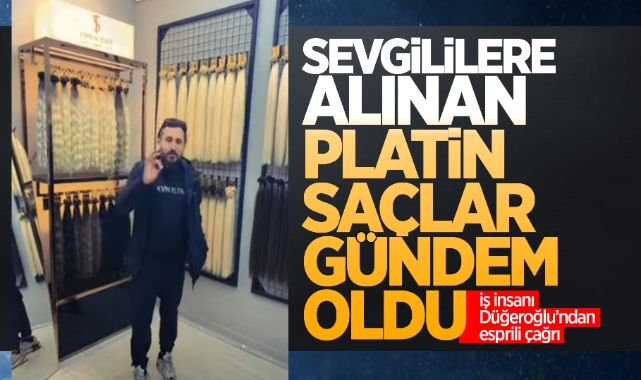 Sevgililere Alınan Platin Saçlar Gündem Oldu