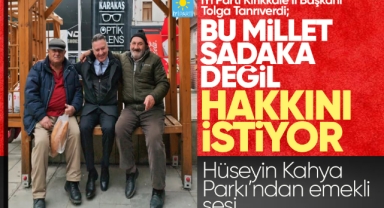 İYİ Parti Kırıkkale İl Başkanı Tolga Tanrıverdi; Bu millet sadaka değil hakkını istiyor