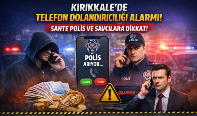 Kırıkkale'de telefon dolandırıcılığı alarmı