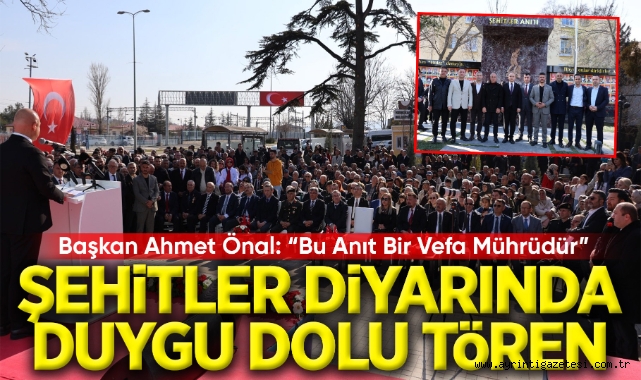 Şehitler Diyarında Duygu Dolu Tören
