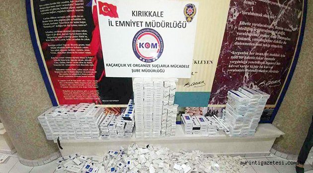 7 bin paket kaçak sigara ele geçirildi