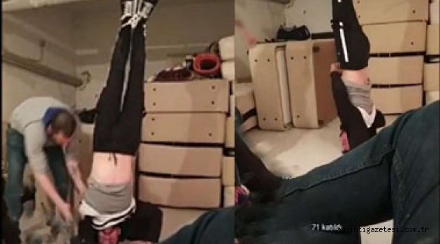 AYAKLARINDAN BAĞLAYIP CANLI YAYINDA İŞKENCE YAPTILAR
