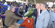 Pazarcı esnafının sorunun dinleriler 